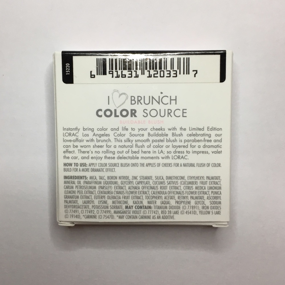 Lorac ‘I Love Brunch’ Color Source Buildable Blush - Picture 2 of 3